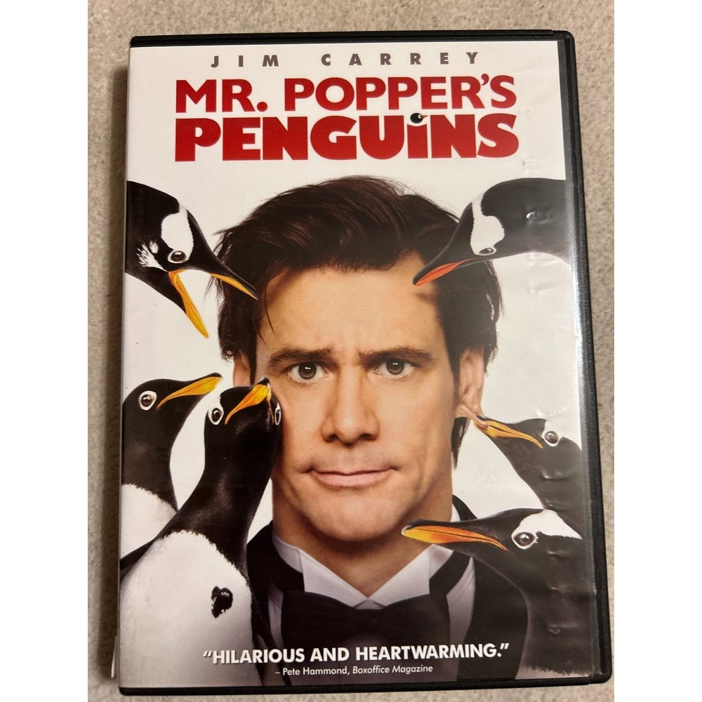 Mr. Popper's Penguins DVD 2011 Jim Carrey Family Comedy Animated Short